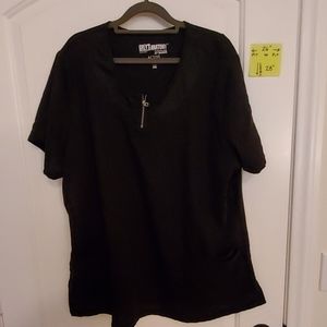 EUC Greys Anatomy Barco Active black scrub top 3XL